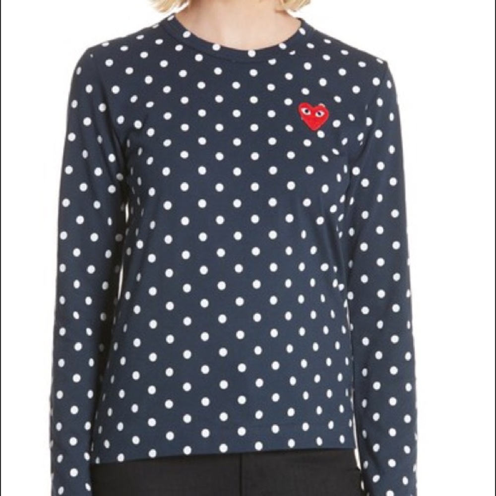 X SOLD X Comme Des Garçons Play Patch LS Tshirt